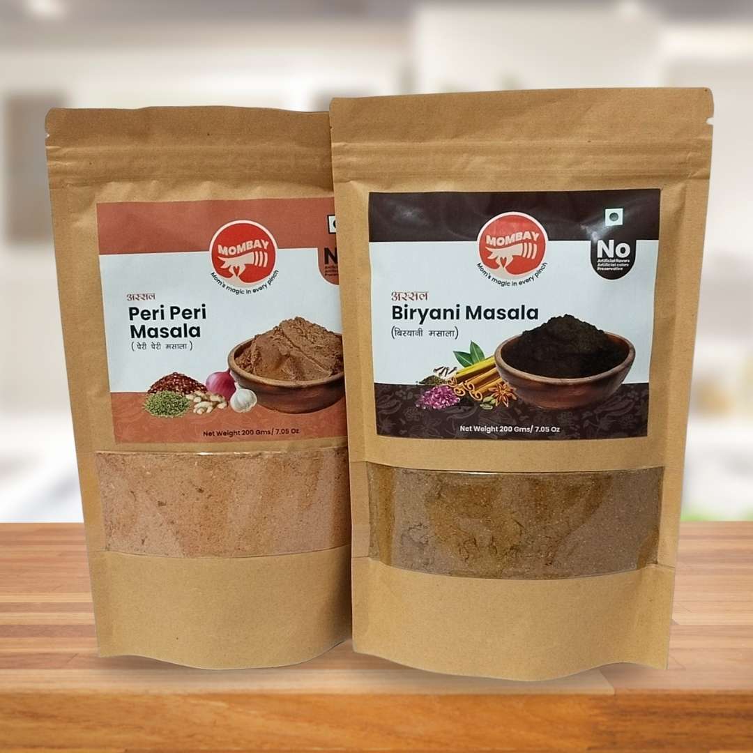 Mombay Pure Combo Pack of Biryani, Peri-Peri Masala | 200 gm each